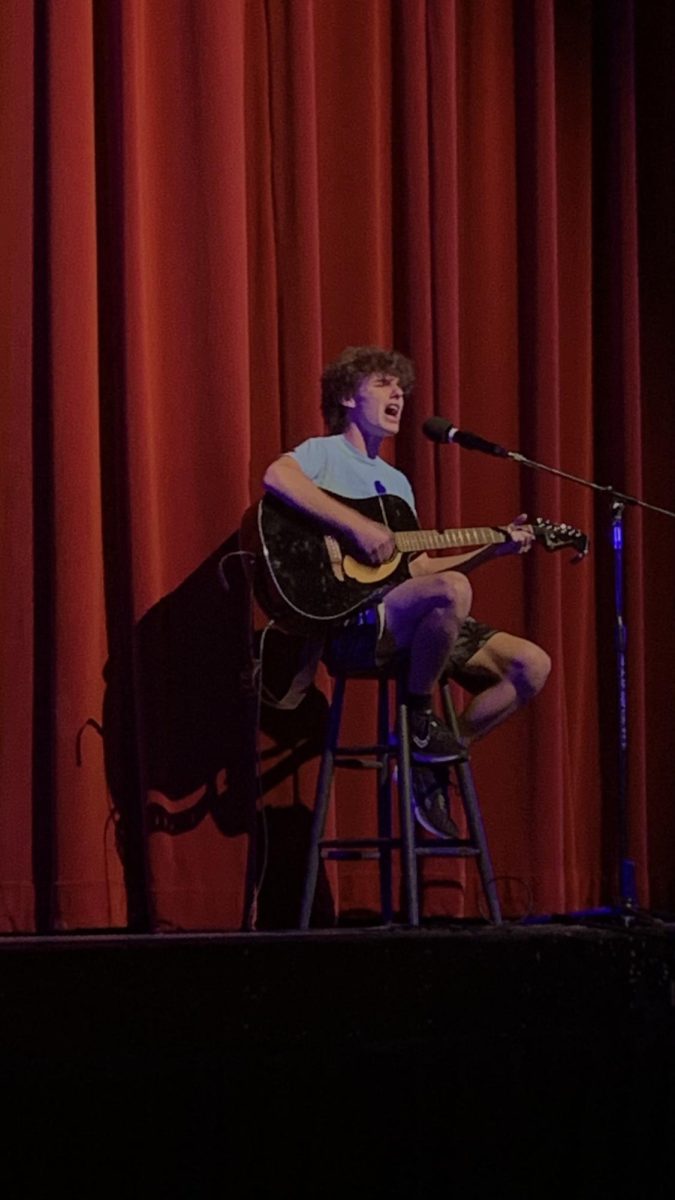  Owen Bush, 11th Grade, singing and playing “She Talks to Angels” by The Black Crowes