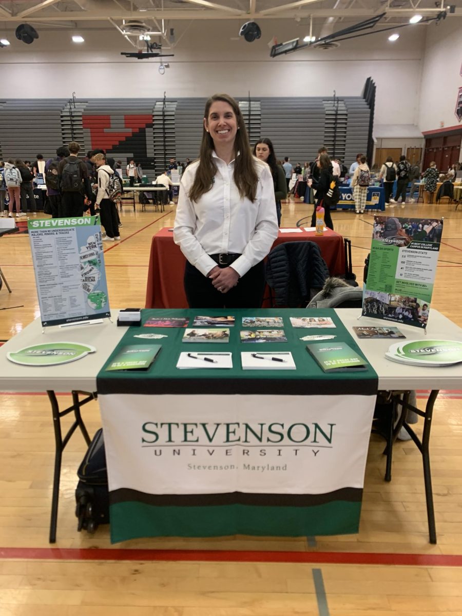 Stevenson University is one of many schools represented at Hempfield High Schools Continuing Education Fair